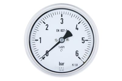 M-CH-100-V4A - Rohrfedermanometer - Chemie