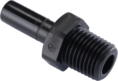 BF-GESk-…-R-… - Gerader Einschraubstecker, konisch, R-Gewinde