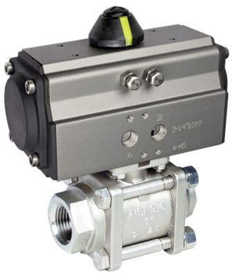 K-PNK-D870-VA - 2-2-Wege-Pneuma-Kugelhahn, doppeltwirkend