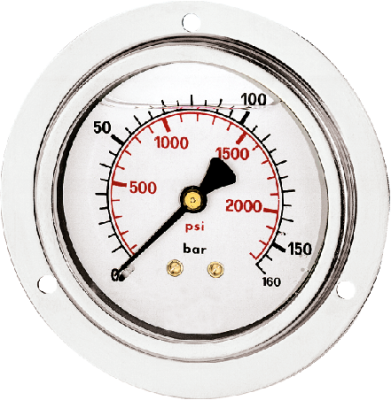 M-FGH-63-VA - Rohrfedermanometer - Glyzerin